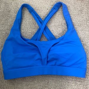 BLUE LULULEMON SPORTS BRA